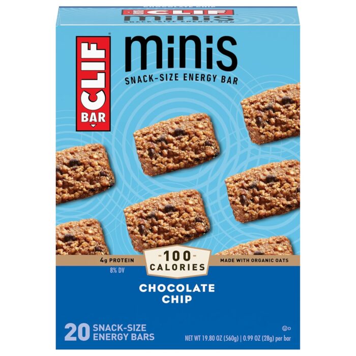 Clif Bar Minis - Chocolate Chip - Made with Organic Oats - 4g Protein