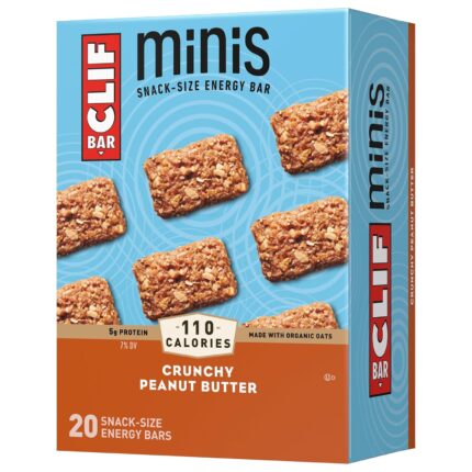 Clif Bar Minis - Crunchy Peanut Butter - Made with Organic Oats - 5g