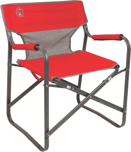 Coleman Outpost Breeze Folding Camp Chair with Cooling Mesh Back,