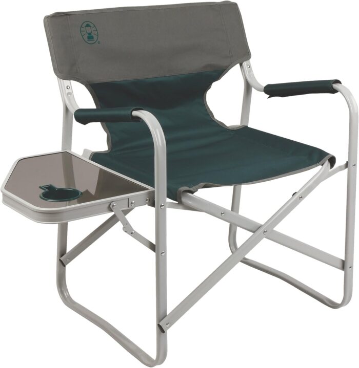 Coleman Outpost Elite Folding Camp Chair with Side Table & Cup Holder,