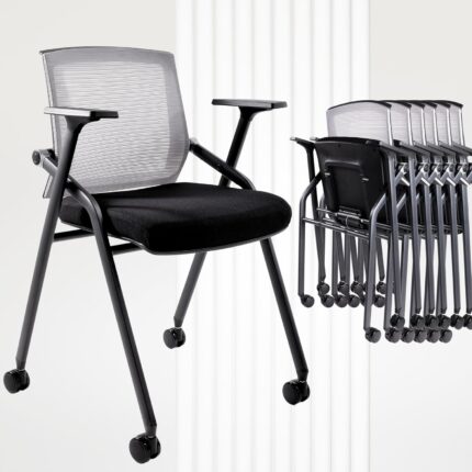 Conference Room Chairs, Folding Office Desk Chair with Lumbar Support