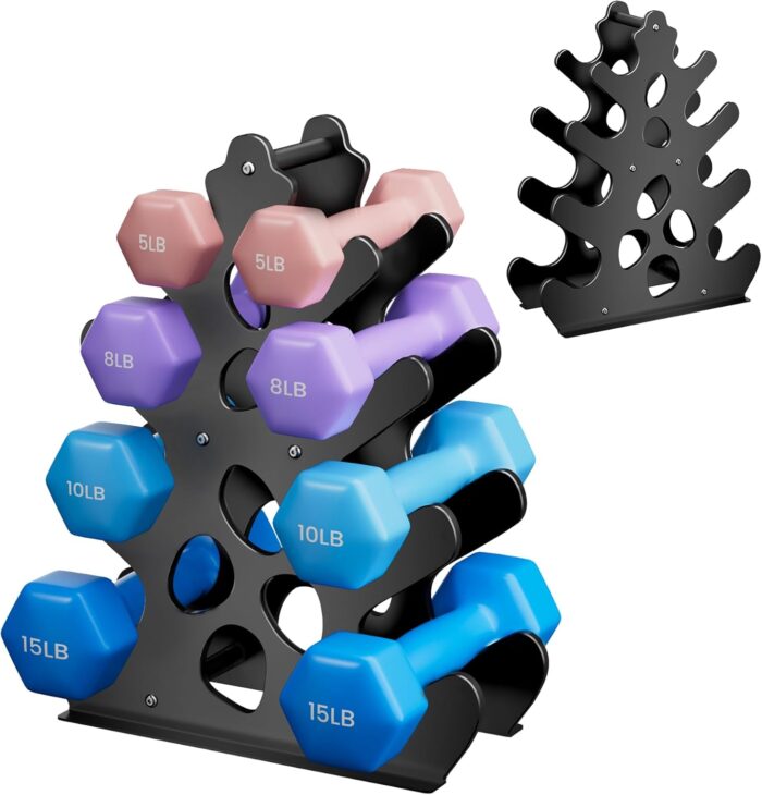 Coral-Inspired Dumbbell Rack Stand (Dumbbells Not Included),