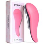 Crave Naturals Glide Thru Detangling Brush for Natural, Curly,