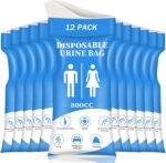 DIBBATU Disposable Urine Bag, 12/24 PCS Pee Bags for Travel for