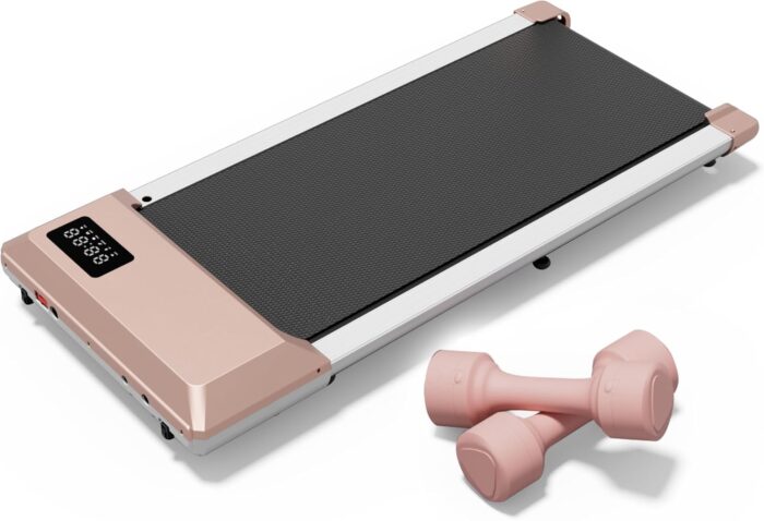 DeerRun Walking Pad, 2024 Upgrade Smart Under Desk Treadmill