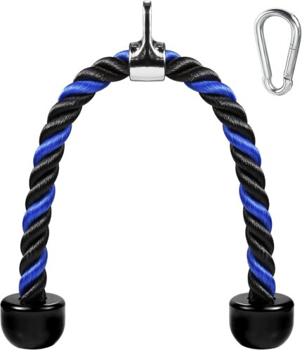 Deluxe Tricep Rope Pull Down Cable, 27 & 36 Inch Rope