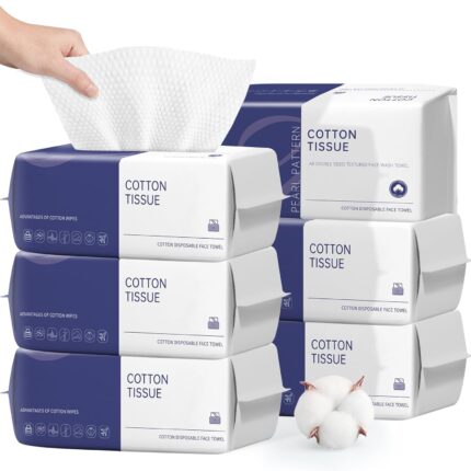 Disposable Face Towel, 600 Count Face Towels, for Washing Soft Cotton