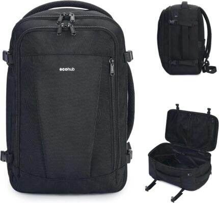ECOHUB Travel Backpack 18x14x8 Spirit Airlines Personal Item Bag Carry
