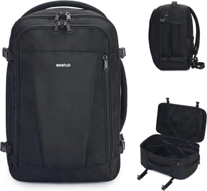 ECOHUB Travel Backpack 18x14x8 Spirit Airlines Personal Item Bag Carry