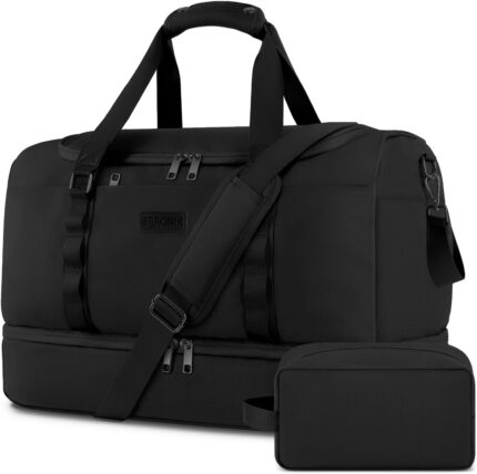 ETRONIK Travel Bag for Men Women, Duffle Bag & Gym Bag with Shoe