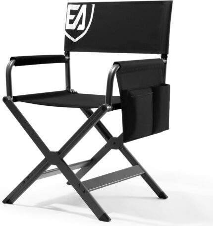 EVER ADVANCED Aluminum Lightweight Directors Chair Foldable, Folding