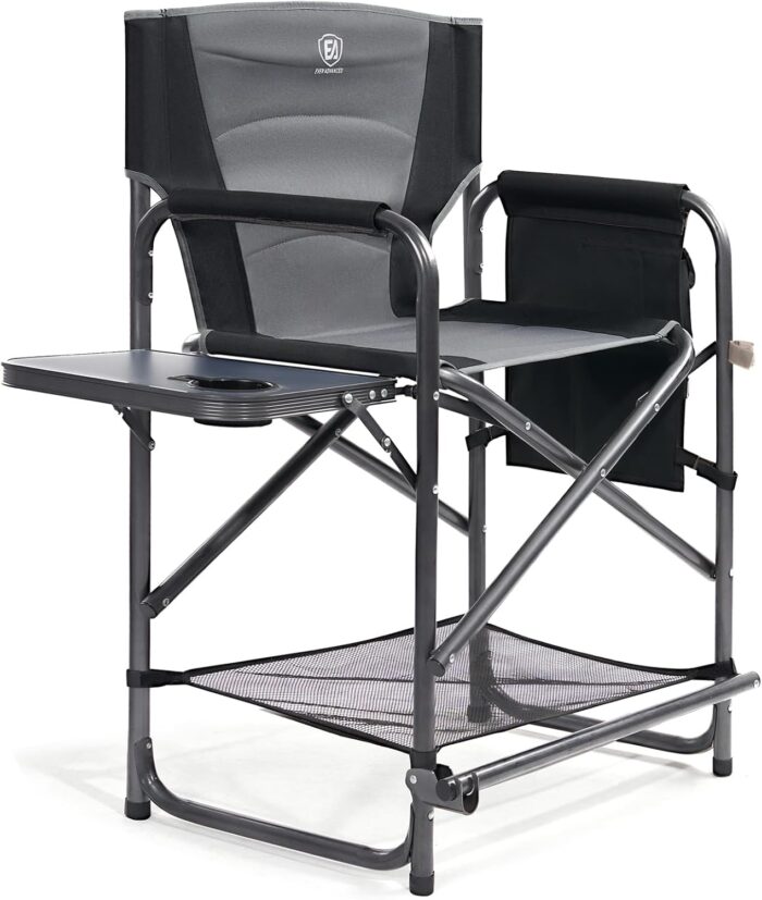 EVER ADVANCED Medium Tall Directors Chair Foldable Makeup Artist Chair