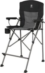 EVER ADVANCED Tall Directors Chair with Cup Holder 31", Bar Height