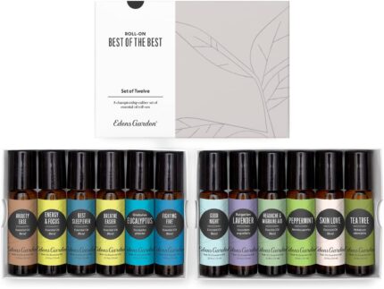 Edens Garden Essential Oils Best of the Best Roll-On 12 Set – 100%