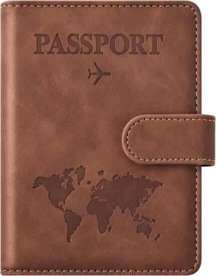 Eoehro Passport Holder for Travel Essentials, Passport Wallet Cover