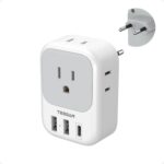 European Travel Plug Adapter USB C, TESSAN International Plug Adapter