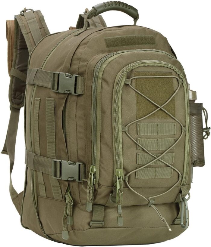 Expandable 40-64L Military Tactical Backpack 3 Day Bag Hiking Gym