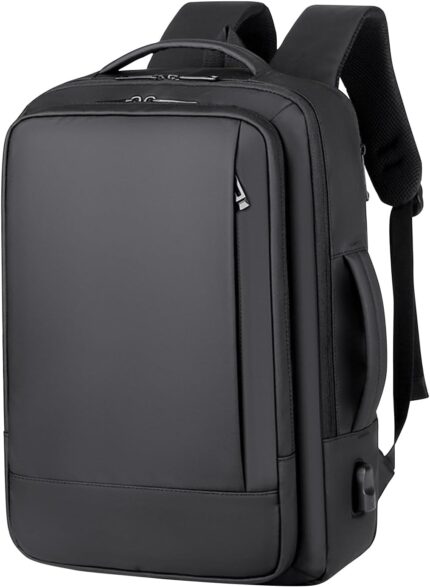 Expandable Laptop Backpack, 16 Inch Water-Resistant Bag with USB