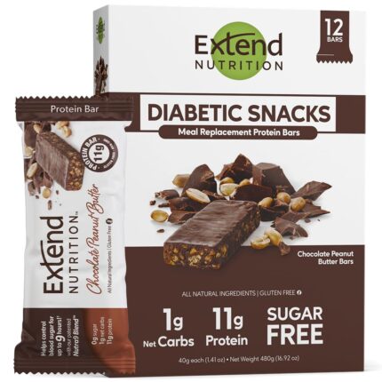 Extend Sugar Free Protein Bars, Perfect Diabetic Snacks, High Protein