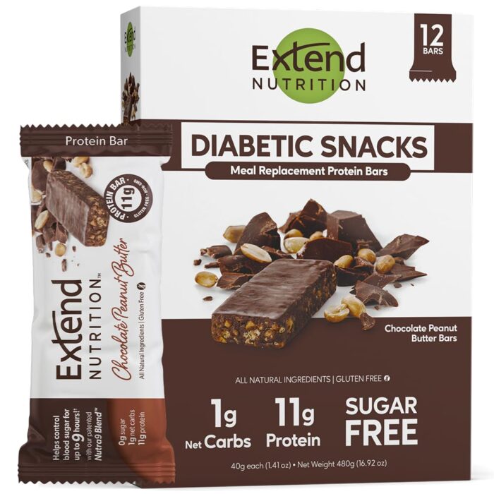 Extend Sugar Free Protein Bars, Perfect Diabetic Snacks, High Protein