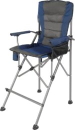 Extra Tall Folding Chairs for Adults 330lbs, Portable Bar Height