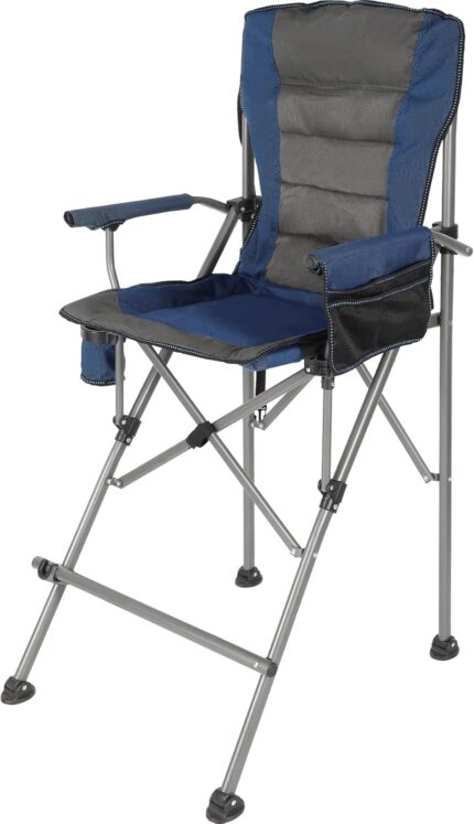 Extra Tall Folding Chairs for Adults 330lbs, Portable Bar Height