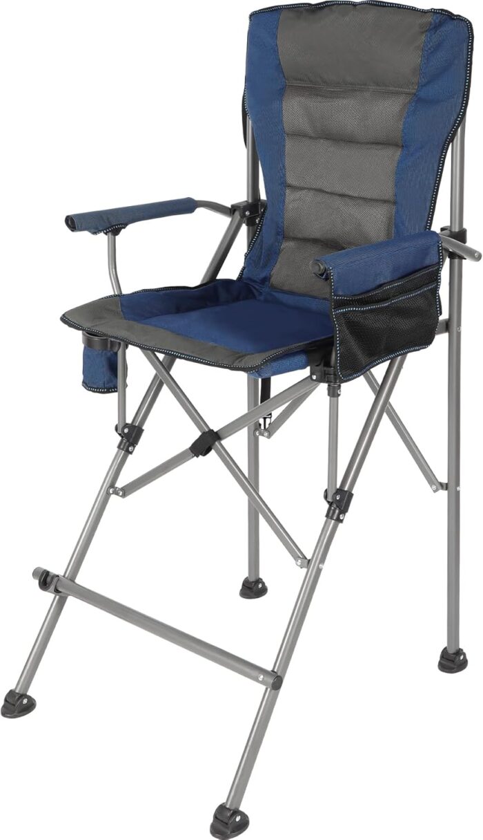 Extra Tall Folding Chairs for Adults 330lbs, Portable Bar Height