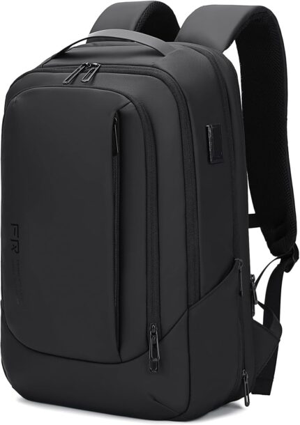 FENRUIEN Business Travel Backpack for Men, Expandable Water Resistant