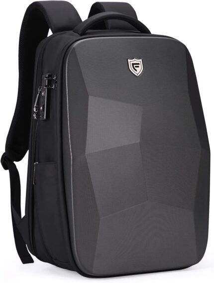 FENRUIEN Hardshell Backpack Expandable,Anti Theft Laptop Backpack for