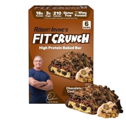 FITCRUNCH Snack Size Protein Bars, World’s Only 6-Layer Baked Bar,