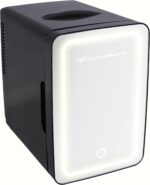 FRIGIDAIRE Mini Cooler, Portable Compact Personal LED Lighted Mirror