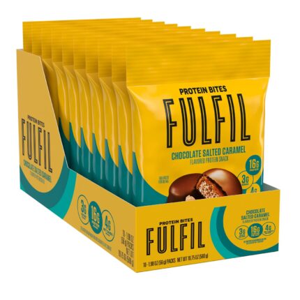 FULFIL Protein Snack Bites, Chocolate Salted Caramel Flavored, Gluten