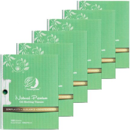 Facial Oil Blotting Paper For Oily Skin, 100 Count, pack of 6 -