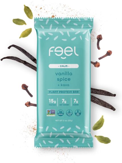Feel Vegan Protein Bars | Vanilla Chai Bliss | Keto | Gluten Free |