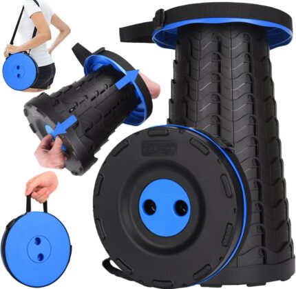 Fishboy Upgraded Collapsible Stool, 400lbs Max Weight, Lightweight But