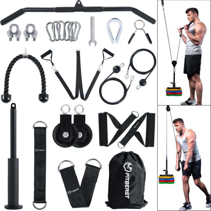 FitBeast Pulley System Gym, Cable Weight Pulley System for