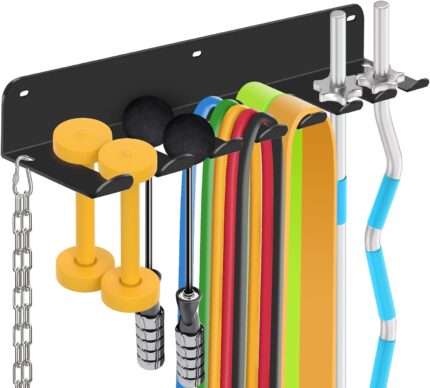 FizLig Gym Equipment Storage Rack - Multi-Purpose Home Gym