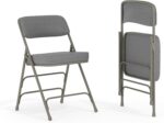 Flash Furniture Hercules Series Metal Folding Chairs with Cushioned