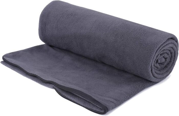 Fleece Sleeping Bag Liner Travel Sheet Camping Sleep Sack Ultralight