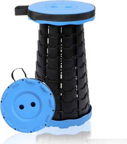 Foldable Telescoping Stool Portable, Retractable Stool for Adults,
