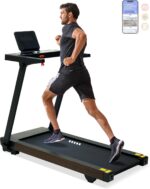 Foldable Treadmill with Auto Incline - 4 Hp 18.9 Inch Wide