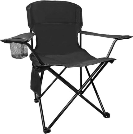 Folding Camping Collapsible Chairs Heavy Duty Lawn Chair with Cooler