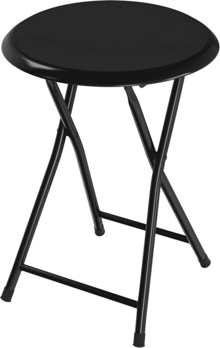 Folding Stool - Backless 18-Inch Stool with 225lb Capacity for Kitchen
