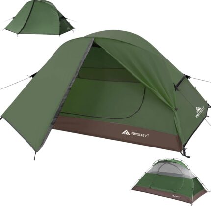 Forceatt Camping Tent 2 Person, Backpacking Tent Waterproof &
