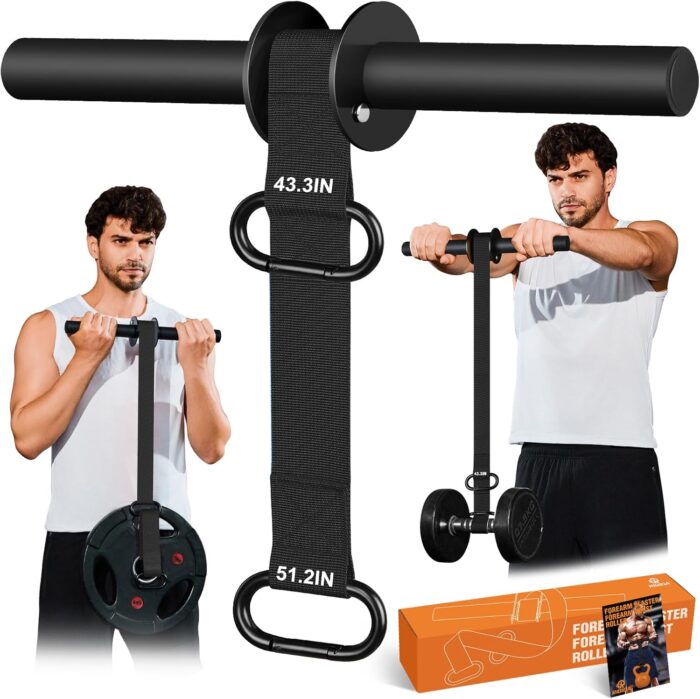 Forearm Strengthener and Wrist Roller, 43.3 inch Or 51.2