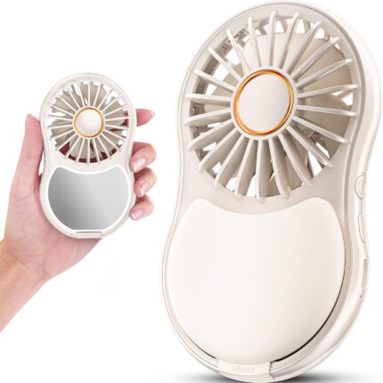 FrSara Portable Handheld Fan - Face Fan for Skincare with 3-Speed,