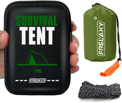 Frelaxy Extra-Thick Emergency Tent, Compact Survival Tent with