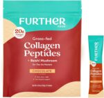 Further Food Chocolate Collagen Peptides Powder Stick Packs, Grass-Fed
