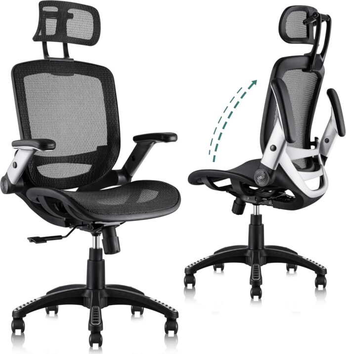 GABRYLLY Ergonomic Office Chair, High Back Home Desk Chair with