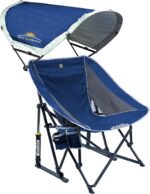 GCI Outdoor Pod Rocker Outdoor Rocking Chair with SunShade Canopy